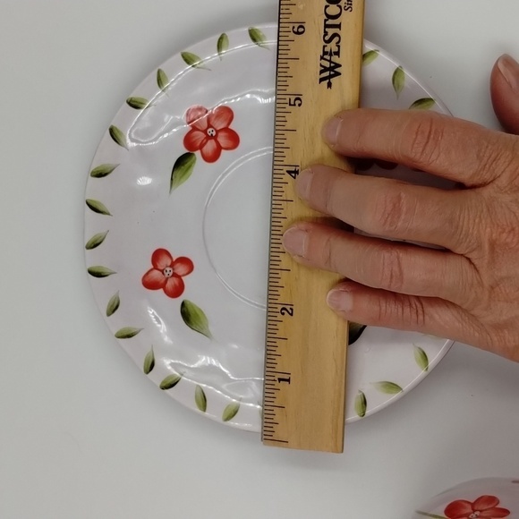 Bella Casa Mug/Plate Teacup floral design 14 oz by Ganz - Picture 9 of 10